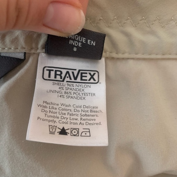 Eddie Bauer Tan Skirt with shorts underneath Size 8 - Picture 6 of 10